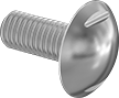 Image of Product. Front orientation. Rounded Head Screws. Sanitary Stainless Steel Truss Head Screws.