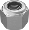 High-Strength Steel Heavy Nylon-Insert Locknuts—Grade 8