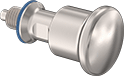 Image of Product. Front orientation. Spring Plungers. Sanitary Retractable Spring Plungers.