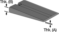 Image of Product. Front orientation. Contains Annotated. Shims. Taper, Sold Individually, Plastic.