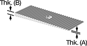 Image of Product. Front orientation. Contains Annotated. Shims. Sold Individually, Heavy Duty, Taper.