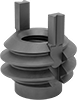 Screw-Locking Seize-Resistant Key-Locking Threaded Inserts for Soft Metal