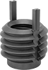 Screw-Locking Seize-Resistant Key-Locking Threaded Inserts for Soft Metal