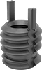 Screw-Locking Seize-Resistant Key-Locking Threaded Inserts for Soft Metal