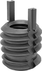 Screw-Locking Seize-Resistant Key-Locking Threaded Inserts for Soft Metal