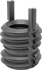 Screw-Locking Seize-Resistant Key-Locking Threaded Inserts for Soft Metal