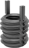Screw-Locking Seize-Resistant Key-Locking Threaded Inserts for Soft Metal