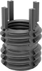 Screw-Locking Seize-Resistant Key-Locking Threaded Inserts for Soft Metal