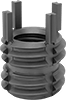 Screw-Locking Seize-Resistant Key-Locking Threaded Inserts for Soft Metal