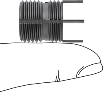 Image of Product. Side1 orientation. Contains SizingReference. Screw-Locking Key-Locking Insert, with Thin Wall, 18-8 Stainless Steel, M12 x 1.75 mm Thread.