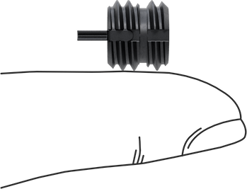 Image of Product. Side1 orientation. Contains SizingReference. Screw-Locking Key-Locking Insert, Thin Wall, Cadmium Plated Steel, 1/4"-28 Thread, Drill Size x.