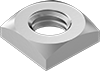 Metric Medium-Strength Steel Thin Square Nuts