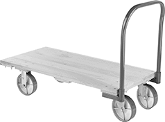 Image of Product. Style B. Front orientation. Style B. Wood Platform Trucks.