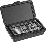Image of Product. Front orientation. Threaded Inserts. Heat-Set Threaded Insert Assortments with Installation Tools.