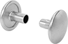 Two-Piece Press-Fit Rivets for Leather and Fabric 