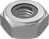Super-Corrosion-Resistant 316 Stainless Steel Thin Nylon-Insert Locknuts