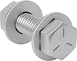 Image of Product. Front orientation. Hex Head Screws. Steel Hex Head Screw Kits.