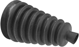 Image of Product. Front orientation. Bellows. Tapered Round Bellows with Cuff End and Flange End .