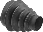 Image of Product. Front orientation. Bellows. Tapered Round Bellows with Cuff Ends .
