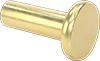 Brass Flat Head Solid Rivets