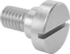 Steel Low-Profile Slotted Precision Shoulder Screws