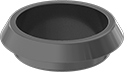 Image of Product. Front orientation. Protective Plugs. Snap-In Panel Plugs, Style 4.