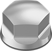 Image of Product. Front orientation. Cap Nuts. Sanitary Cap Nuts.
