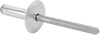 Wide-Thickness-Range Large-Diameter Domed Head Blind Rivets 