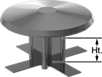 Image of Product. Front orientation. Contains Annotated. Protective Plugs. Snap-In Plugs, Style 2.