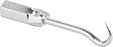 Image of Product. Front orientation. Packing Seal Puller Tips. Hook Tip.