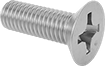 Image of Product. Front orientation. Flat Head Screws. JIS Stainless Steel Flat Head Screws.