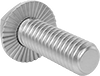 Stainless Steel Serrated-Flange Hex Head Screws