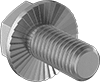 Stainless Steel Serrated-Flange Hex Head Screws