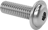 Stainless Steel Flanged Button Head Hex-Drive Screws