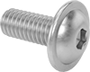 Stainless Steel Flanged Button Head Hex-Drive Screws