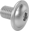 Stainless Steel Flanged Button Head Hex-Drive Screws