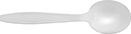 Image of Product. Plastic Soup Spoon. Front orientation. Flatware. Plastic, Spoon, Soup Spoon.