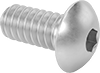 Brass Button Head Hex-Drive Screws