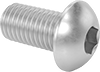 Brass Button Head Hex-Drive Screws