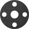 High-Temperature Oil-Resistant Carbon Fiber-Reinforced Buna-N Pipe Gaskets with Bolt Holes