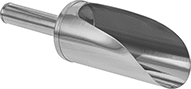 Image of Product. Front orientation. Scoops. Metal Scoops, Style C.