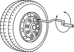 Image of ProductInUse. Shown Used as Speeder Handle. Front orientation. Speeder Handles. Flex-Head Crank-Handle Speeder Handles.