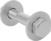 Steel Hex Head Screw Kits for Plastic Pipe Flanges