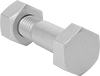 Steel Heavy Hex Head Screw Kits for Metal Pipe Flanges