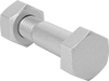 Steel Heavy Hex Head Screw Kits for Metal Pipe Flanges