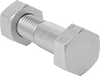 Steel Hex Head Screw Kits for Metal Pipe Flanges