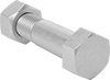 Steel Hex Head Screw Kits for Metal Pipe Flanges