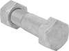Steel Hex Head Screw Kits for Metal Pipe Flanges