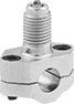 Image of Product. Front orientation. Air Conditioner Service Valves. Clamp-On Air Conditioner Service Valves, Style 1.