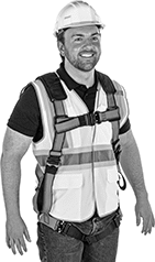 Image of ProductInUse. Front orientation. Fall-Arrest Harnesses. Self-Rescue Fall-Arrest Harnesses.